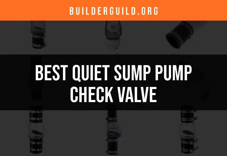 10 Quiet Sump Pump Check Valves for Peaceful Water Management